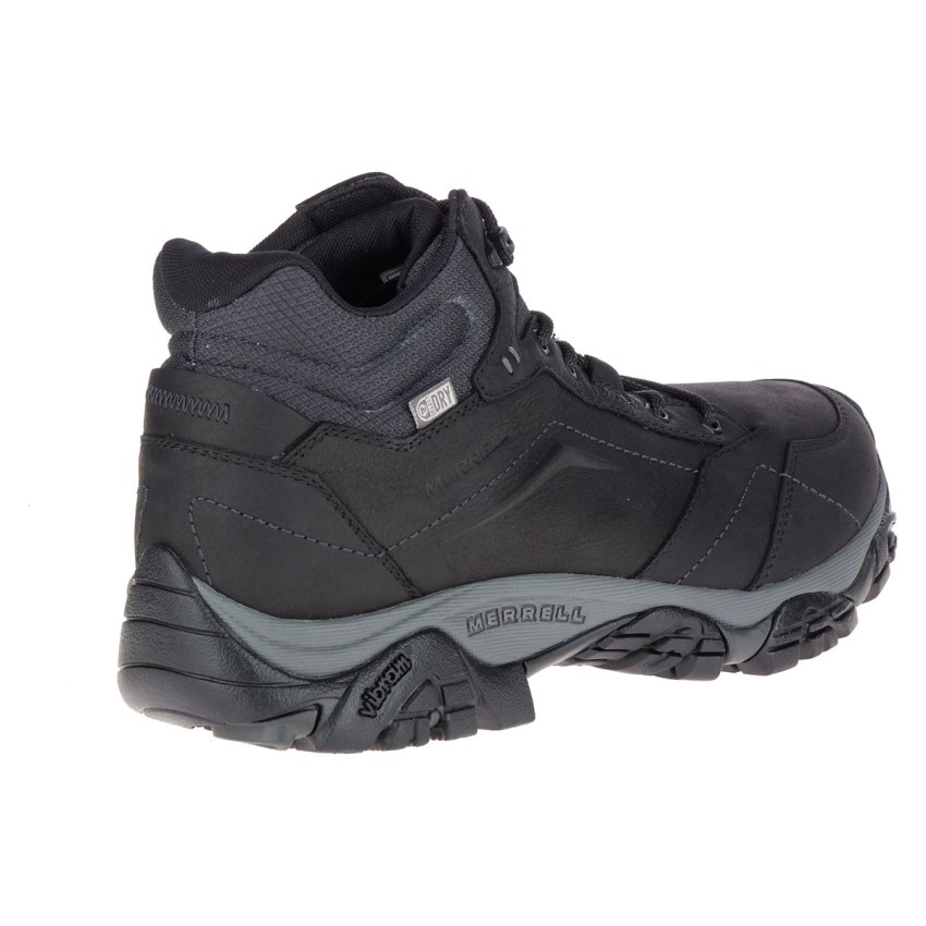 Bottes Merrell Moab Adventure Mid Waterproof Noir Homme | I.Q.UYUI